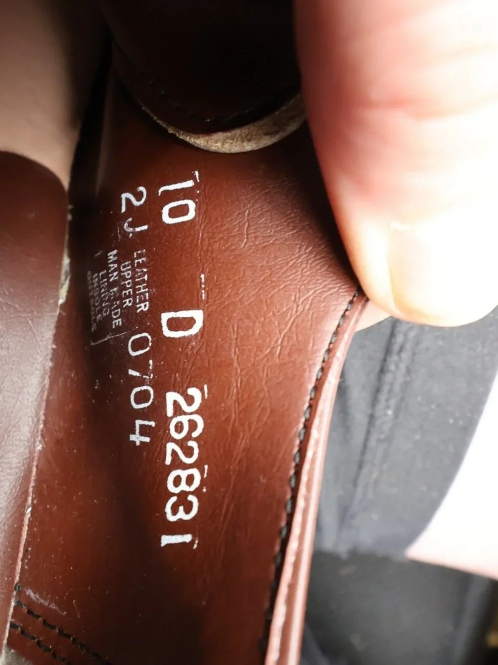 Nunn Bush Bristol Derby Dress Shoes Mens 10 D Mahogany Leather NOS